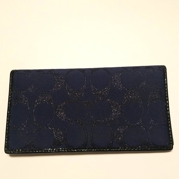Coach tri fold wallet with matching checkbook - Picture 5 of 6